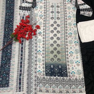 BEAUTIFUL MASLIN FABRIC KURTI SET