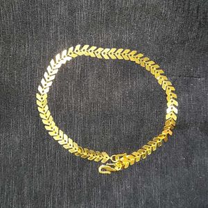 Gold-plated Leaf Design Anklet✨️