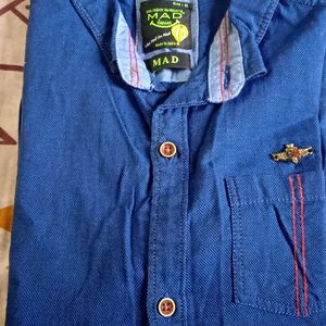 Boys Navy Blue Shirt