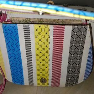 Multi Coloured Sling Bag