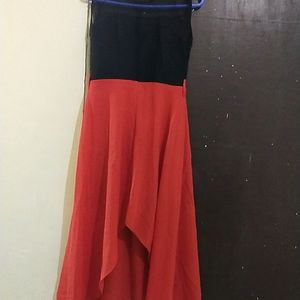 Red & Black Short One Peice.