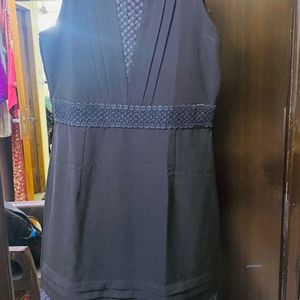 The Little Black Dress With Bust Size 34 And I Only Want To Sell This Dress For Cash And Not Coins. The Dress Bottom Lace Is Little Bit Torn And Close Up Photo Of That Is Mentioned.