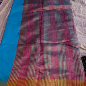 Unused Soft Blue Saree (Women's)