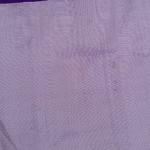 Lavender With Purple Silk Saree