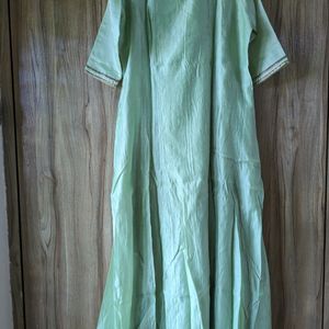 Pastel Green Floor Length Gown