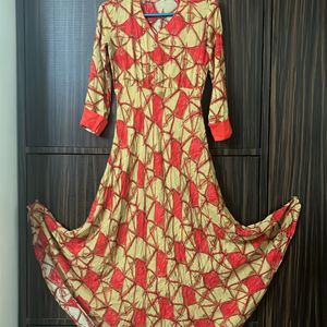 Flowy Red Dress Navratri