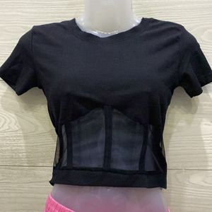 Crop Top With Net