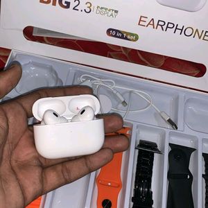 Smart Watch With Airpods Fully New Condition