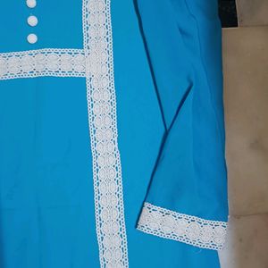 Never Used Prettiest Blue Kurti With Laces