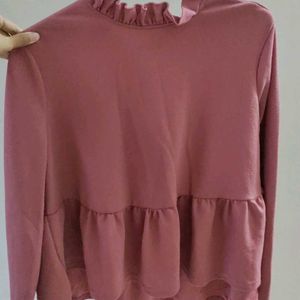 Shein- Pink Plenum Top- Size L