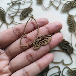 Oxidized Butterfly Pendants