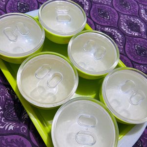 Nashta Dan (6 Pcs Bowls With Tray)