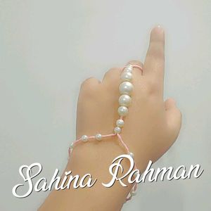 Fancy White Beads Bracelet