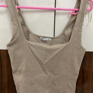 Zara fitted sleeveless top