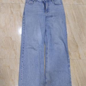 Blue Wide Leg Jeans