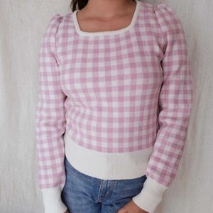 Checked Women Sweater