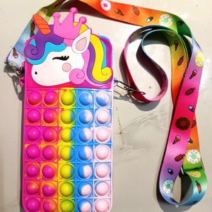 Unicorn Pop It Sling Bag Shoulder