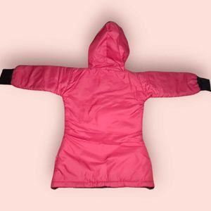 Jacket With Hoodie For Cute Baby Girl (Red)