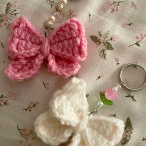 Crochet Bow Keychain(Any 2)