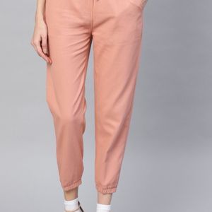 Sassafras Women Peach Coloured Joggers