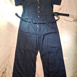 CHEMISTRY Navy Blue Jumpsuit (M)