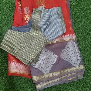 ❤️🩶 Fancy Pattu Saree ❤️🩶