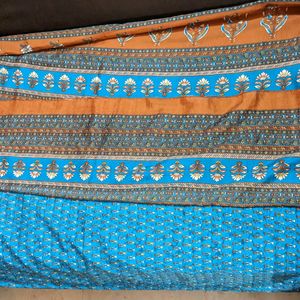 Daily Wear Blue Color synthetic Saree