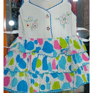 combo of 2 baby girl dresses in  two colors