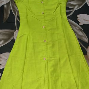 New Kurti With Cute Puffy Sleeve