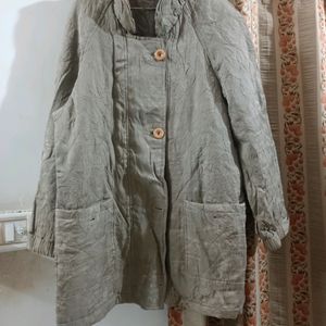 Olive Colour Winter Jacket For Women And Girls