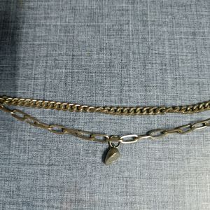 Magnetic Metal Chain Bracelet With Heart