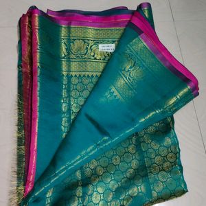 New Soft Pattu Saree With Unstitched Blouse Piece