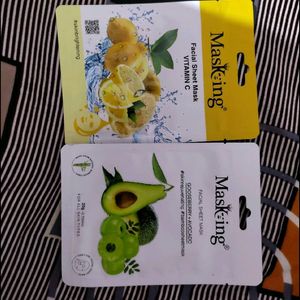Combo Of 2 New Face Mask Sealed No Coins