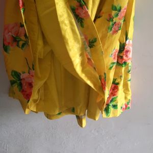 Fit And Flare Yellow Dress