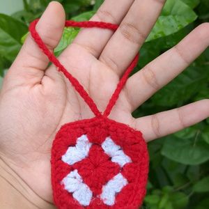 Crochet Pouch Charm❤️🎀