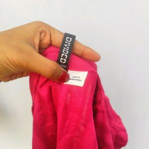 H&M Pink Fitted Shirt