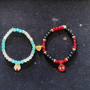 New Hello Kitty Vs Spiderman Couple Bracelet