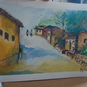 Watercolor Painting On 300 GSM Paper