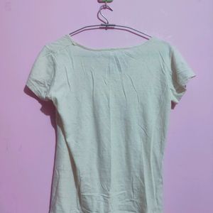 V Neck Slim Fit Tshirt For Women