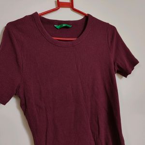 Dip Maroon Top (Women's)