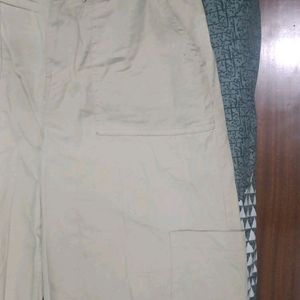 Beige Cargo Pant