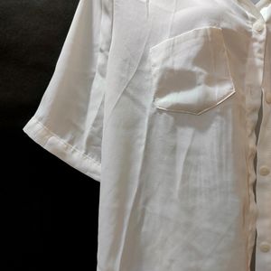 High Low Transparent White Shirt