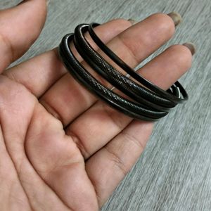 Black Multi Layer Bracelet Premium Finish