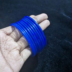 Blue Coloured Glass Bangles