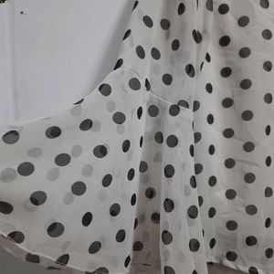 White Polka dots Top