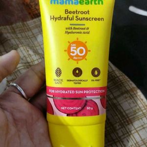 Mamaearth Beetroot Sunscreen SPF 50+ Used 2 Time