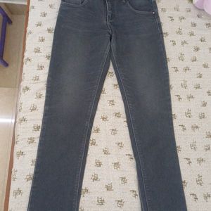 Charcoal Black Coloured Straight Pants