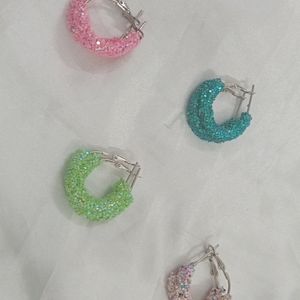 Glittering Hoops