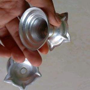 Silver Coated Diyas