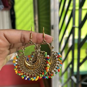 Multicolour Big jhumka